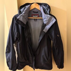 Marmot Black Rain Jacket - size medium